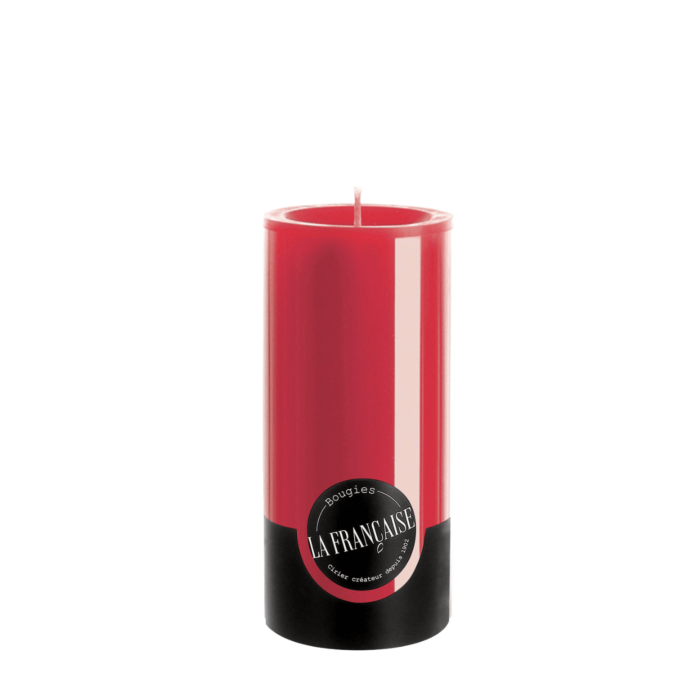 Bougies La Francaise - Medium Pillar Candle - Red